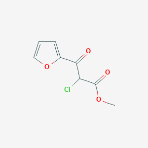 molecular formula C8H7ClO4 B12878971 Methyl 2-chloro-3-(furan-2-yl)-3-oxopropanoate CAS No. 216979-16-7