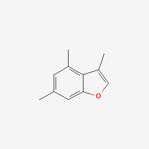 molecular formula C11H12O B12878981 3,4,6-Trimethylbenzofuran CAS No. 25826-59-9