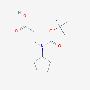 molecular formula C13H23NO4 B1287900 N-Boc-3-cyclopentylamino-propionic acid CAS No. 917202-01-8
