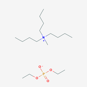 molecular formula C17H40NO4P B12879011 N,N-Dibutyl-N-methylbutan-1-aminium diethyl phosphate 