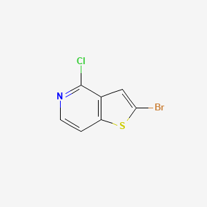 molecular formula C7H3BrClNS B1287904 2-Bromo-4-chlorothieno[3,2-c]pyridine CAS No. 28948-61-0