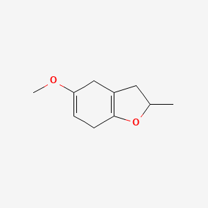 molecular formula C10H14O2 B12879053 5-Methoxy-2-methyl-2,3,4,7-tetrahydro-1-benzofuran CAS No. 13391-33-8