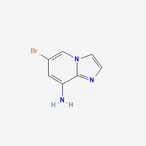 molecular formula C7H6BrN3 B1287906 6-Bromoimidazo[1,2-a]pyridin-8-amine CAS No. 676371-00-9