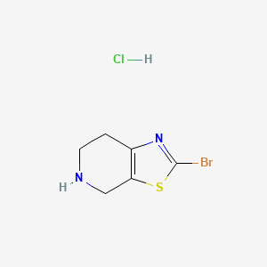 molecular formula C6H8BrClN2S B1287908 2-Bromo-4,5,6,7-tetrahydrothiazolo[5,4-c]pyridine hydrochloride CAS No. 949922-52-5