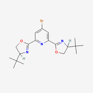 molecular formula C19H26BrN3O2 B12879110 (4S,4'S)-2,2'-(4-bromopyridine-2,6-diyl)bis(4-(tert-butyl)-4,5-dihydrooxazole) 