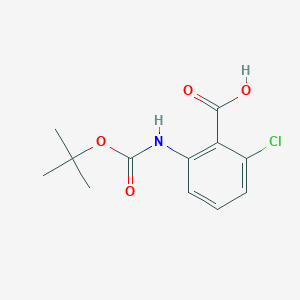 molecular formula C12H14ClNO4 B1287913 Boc-2-amino-6-chlorobenzoic acid CAS No. 616224-61-4