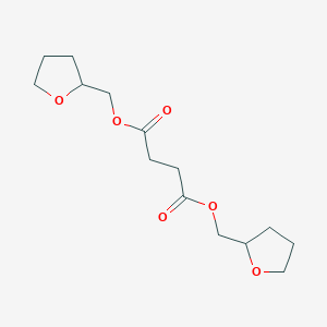 molecular formula C14H22O6 B12879136 Bis(tetrahydrofuran-2-ylmethyl) butanedioate CAS No. 637-67-2