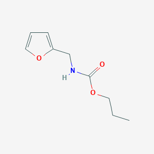 molecular formula C9H13NO3 B12879201 Propyl (furan-2-ylmethyl)carbamate 