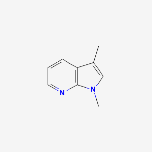 molecular formula C9H10N2 B12879227 1,3-Dimethyl-1H-pyrrolo[2,3-B]pyridine 