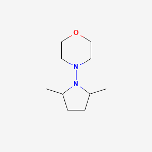 molecular formula C10H20N2O B12879279 4-(2,5-Dimethylpyrrolidin-1-yl)morpholine CAS No. 6966-91-2