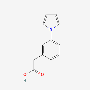 molecular formula C12H11NO2 B12879306 [3-(1H-Pyrrol-1-yl)phenyl]acetic acid CAS No. 112575-87-8