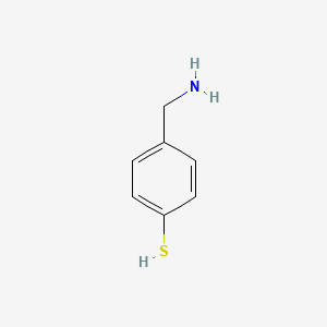 molecular formula C7H9NS B12879365 4-(Aminomethyl)benzenethiol 
