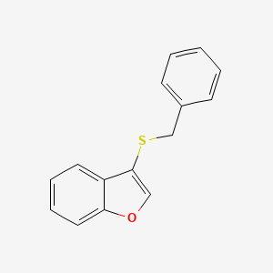 molecular formula C15H12OS B12879457 3-(Benzylsulfanyl)-1-benzofuran CAS No. 88673-96-5