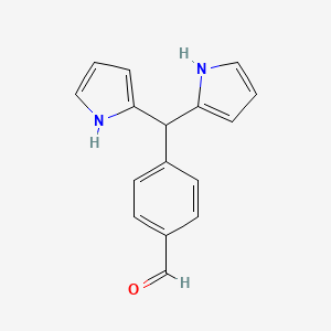 molecular formula C16H14N2O B12879458 Benzaldehyde, 4-(di-1H-pyrrol-2-ylmethyl)- CAS No. 307930-48-9