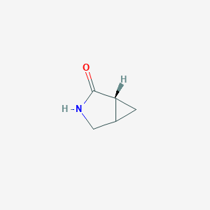 molecular formula C5H7NO B12879473 (1R)-3-Azabicyclo[3.1.0]hexan-2-one 