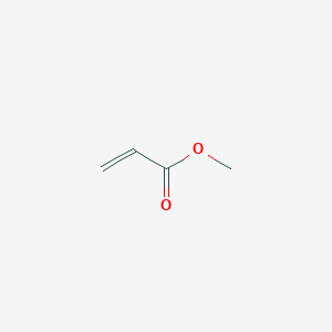molecular formula C4H6O2<br>CH2=CHCOOCH3<br>C4H6O2 B128795 Methyl acrylate CAS No. 96-33-3