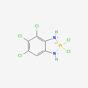 molecular formula C6H3Cl5N2Pt B12879552 Platinum(2+),3,4,5-trichlorobenzene-1,2-diamine,dichloride CAS No. 72596-01-1