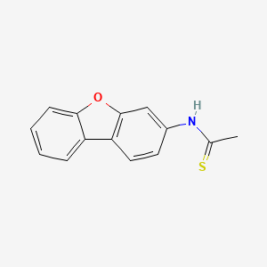 molecular formula C14H11NOS B12879560 N-(Dibenzo[b,d]furan-3-yl)ethanethioamide CAS No. 28989-22-2