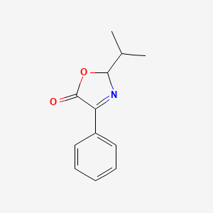 molecular formula C12H13NO2 B12879610 2-Isopropyl-4-phenyloxazol-5(2H)-one 