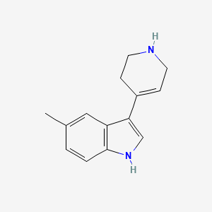 molecular formula C14H16N2 B1287967 5-METHYL-3-(1,2,3,6-TETRAHYDRO-PYRIDIN-4-YL)-1H-INDOLE CAS No. 460354-14-7