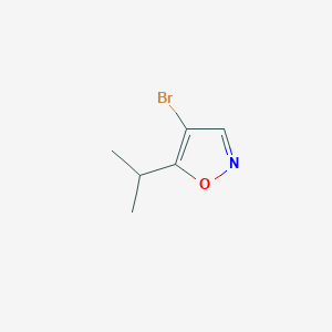 molecular formula C6H8BrNO B12879678 4-Bromo-5-isopropylisoxazole 