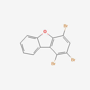 molecular formula C12H5Br3O B12879737 1,2,4-Tribromo-dibenzofuran CAS No. 617707-35-4