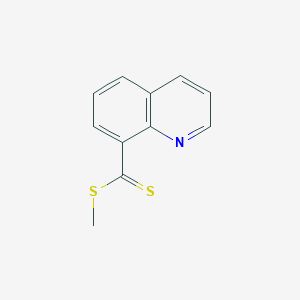 molecular formula C11H9NS2 B12879775 Methyl quinoline-8-carbodithioate CAS No. 112307-45-6