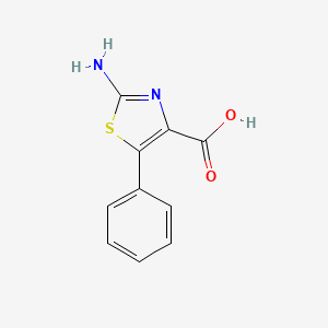 molecular formula C10H8N2O2S B1287989 2-Amino-5-phenyl-1,3-thiazole-4-carboxylic acid CAS No. 802276-49-9