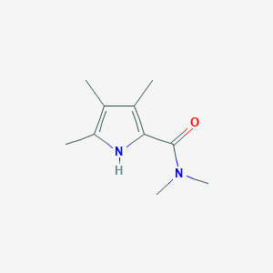 molecular formula C10H16N2O B12879996 N,N,3,4,5-Pentamethyl-1H-pyrrole-2-carboxamide 