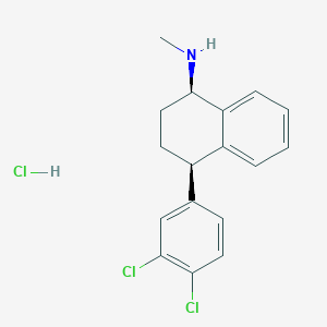molecular formula C17H18Cl3N B128800 Sertraline hydrochloride, cis-(-)- CAS No. 79645-15-1