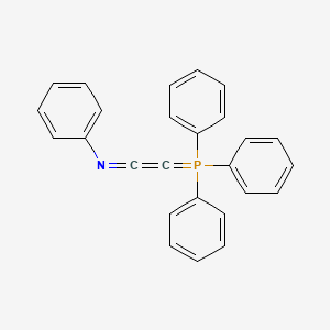 molecular formula C26H20NP B12880003 Benzenamine, N-[(triphenylphosphoranylidene)ethenylidene]- CAS No. 21385-80-8