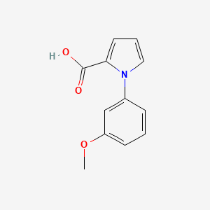 molecular formula C12H11NO3 B12880009 1-(3-Methoxyphenyl)-1H-pyrrole-2-carboxylic acid CAS No. 188953-78-8