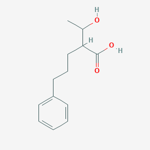 2-(1-Hydroxyethyl)-5-phenylpentanoic acid