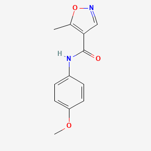 molecular formula C12H12N2O3 B12880153 N-(4-Methoxyphenyl)-5-methylisoxazole-4-carboxamide CAS No. 61643-31-0