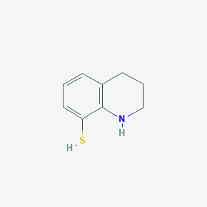 molecular formula C9H11NS B12880174 1,2,3,4-Tetrahydroquinoline-8-thiol CAS No. 21570-31-0