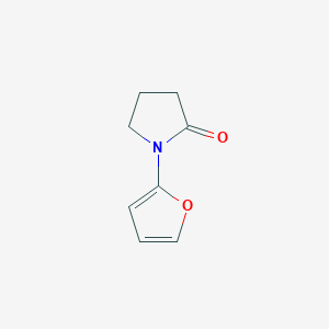 molecular formula C8H9NO2 B12880191 1-(Furan-2-yl)pyrrolidin-2-one 