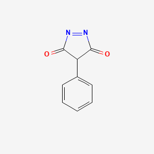 molecular formula C9H6N2O2 B12880215 4-Phenyl-3H-pyrazole-3,5(4H)-dione 