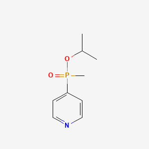 molecular formula C9H14NO2P B12880317 Isopropyl methyl(pyridin-4-yl)phosphinate 