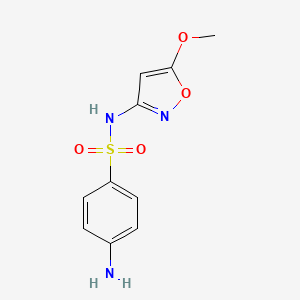 molecular formula C10H11N3O4S B12880341 N1-(5-Methoxyisoxazol-3-yl)sulphanilamide CAS No. 32326-14-0