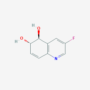 molecular formula C9H8FNO2 B12880367 Trans-3-fluoro-5,6-dihydroquinoline-5,6-diol 