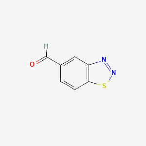 molecular formula C7H4N2OS B1288041 1,2,3-Benzothiadiazole-5-carboxaldehyde CAS No. 394223-15-5