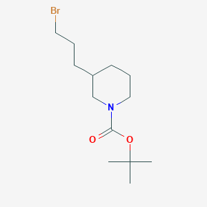 molecular formula C13H24BrNO2 B1288044 叔丁基 3-(3-溴丙基)哌啶-1-甲酸酯 CAS No. 193629-30-0