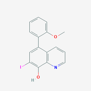 molecular formula C16H12INO2 B12880442 7-Iodo-5-(2-methoxyphenyl)quinolin-8-ol CAS No. 648896-60-0