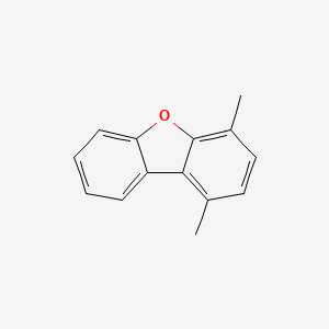 molecular formula C14H12O B12880455 1,4-Dimethyldibenzo[b,d]furan CAS No. 17058-06-9