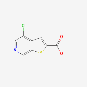 molecular formula C9H6ClNO2S B1288046 Methyl 4-chlorothieno[2,3-c]pyridine-2-carboxylate CAS No. 251996-85-7