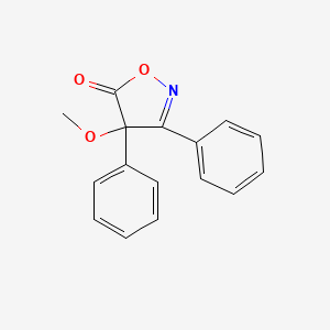 molecular formula C16H13NO3 B12880484 4-methoxy-3,4-diphenylisoxazol-5(4H)-one CAS No. 89773-83-1