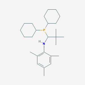 molecular formula C26H44NP B12880492 N-(1-(Dicyclohexylphosphino)-2,2-dimethylpropyl)-2,4,6-trimethylaniline 