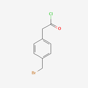 molecular formula C9H8BrClO B1288051 2-(4-Bromomethyl-phenyl)-acetyl chloride 