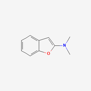 molecular formula C10H11NO B12880512 N,N-Dimethylbenzofuran-2-amine 