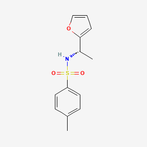 molecular formula C13H15NO3S B12880527 N-[(1S)-1-(furan-2-yl)ethyl]-4-methylbenzenesulfonamide 